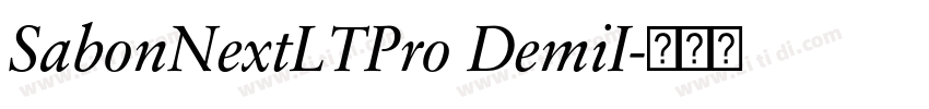 SabonNextLTPro DemiI字体转换 SabonNextLTPro DemiI字体转换